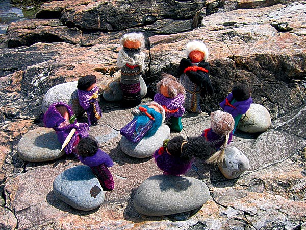 healing circle of dolls